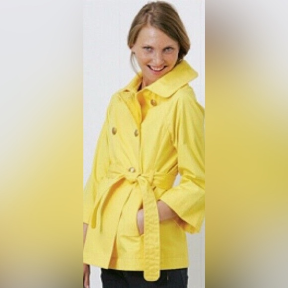 J. Crew Sadie Trench Coat Cropped Tan Size 8 - Picture 12 of 13